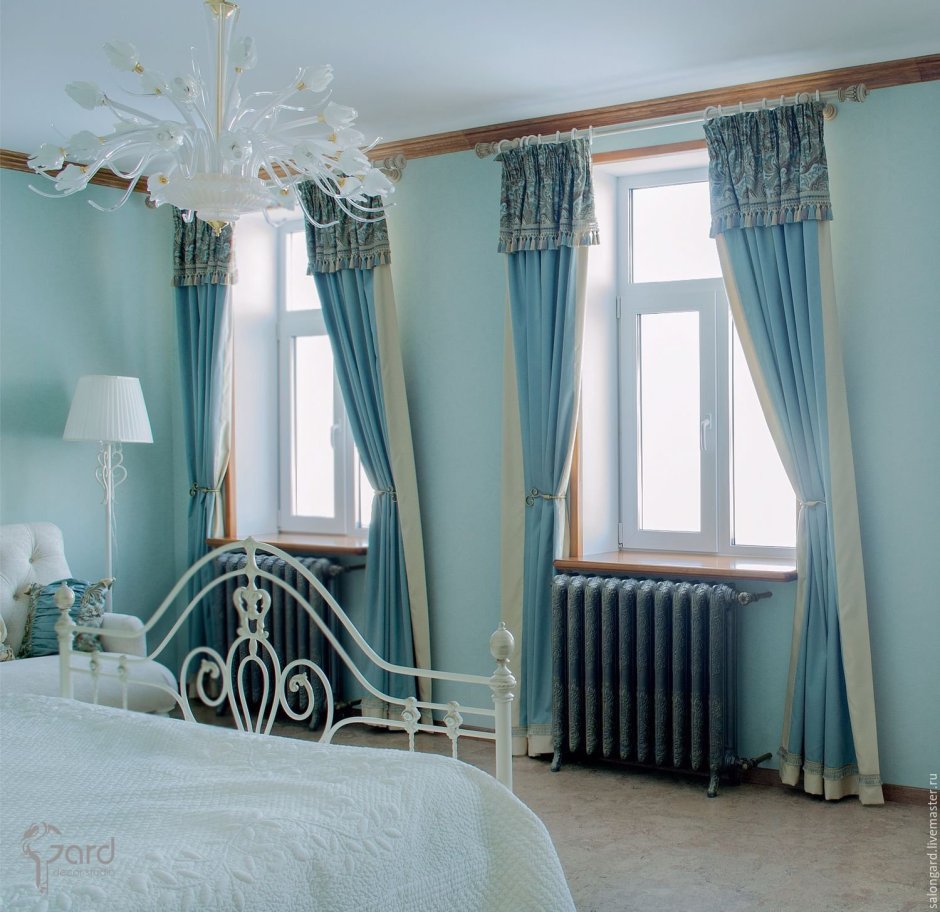 Шторы бирюзовые Adagio Windows Decor Модерн ш171447501