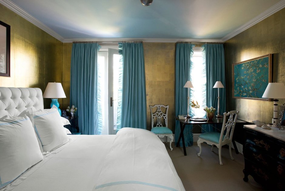 Бирюзовая спальня