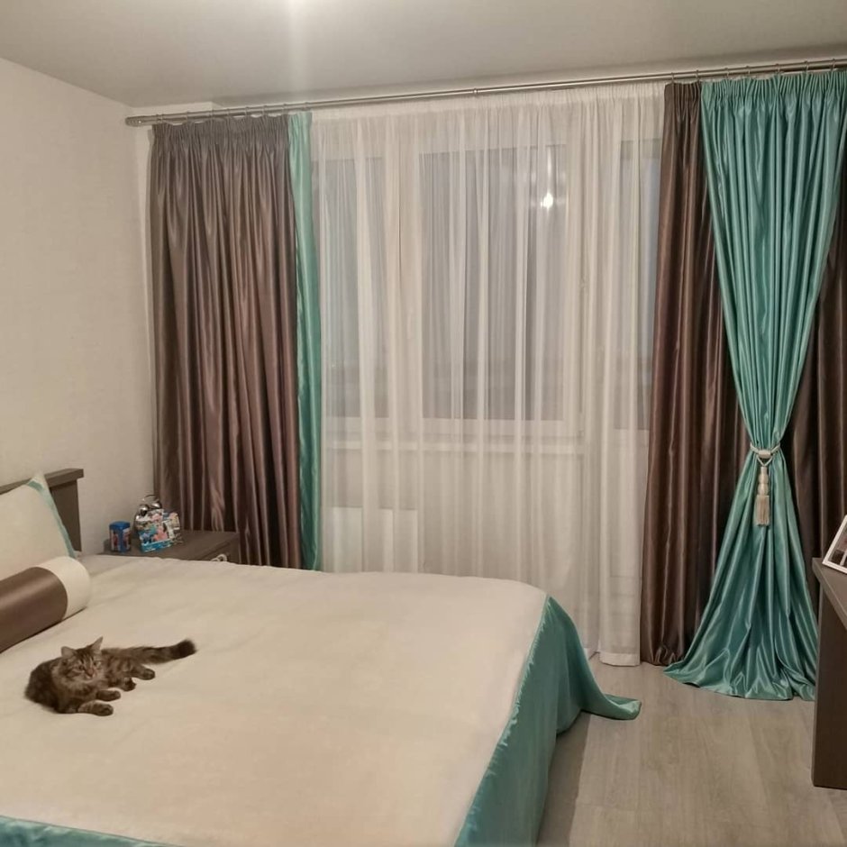 Шторы икеа мятные