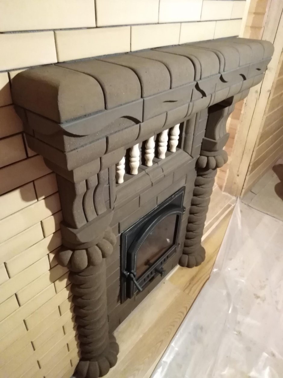 Обкладка банной печи Гефест кирпичом