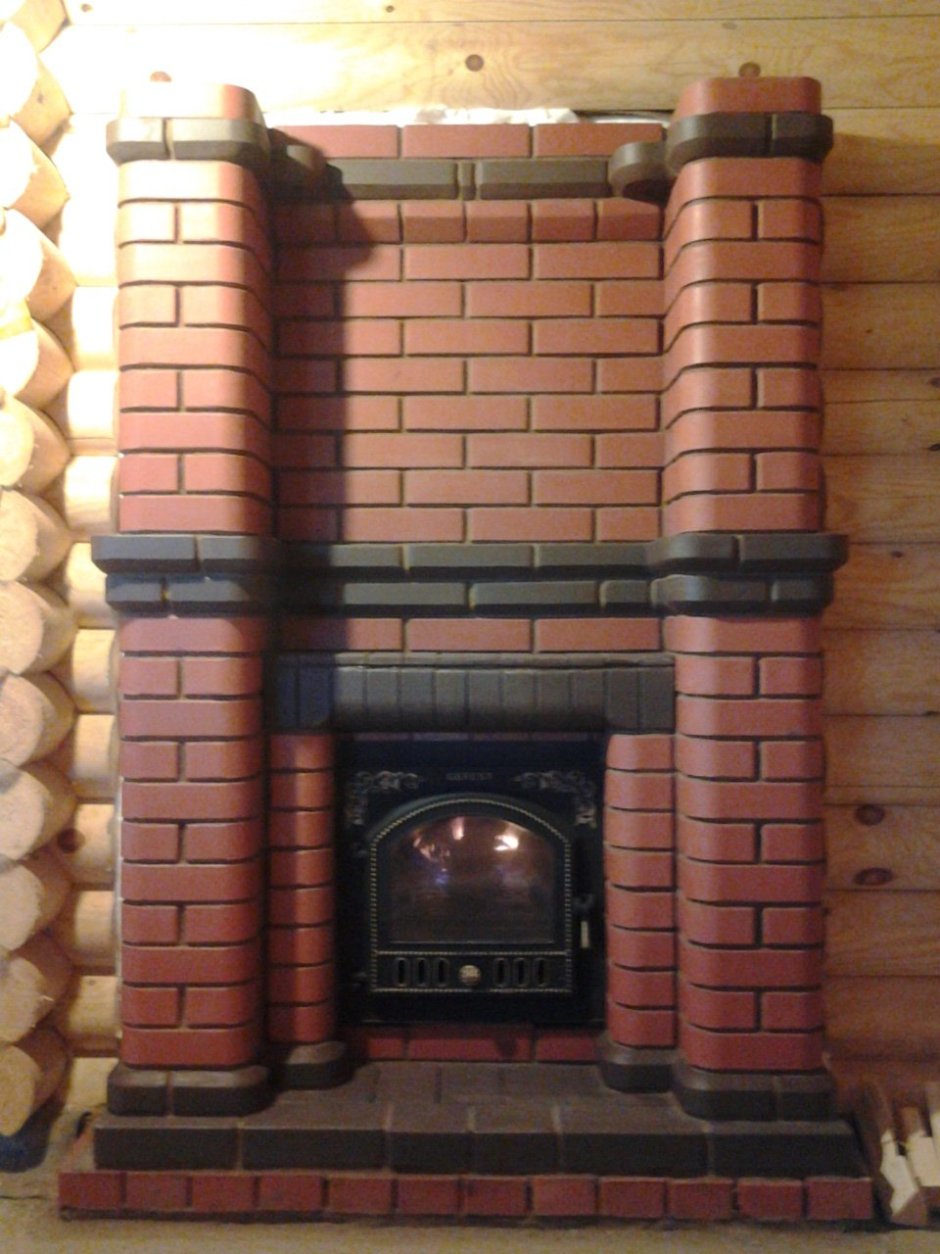 Обкладка печи Гефест кирпичом