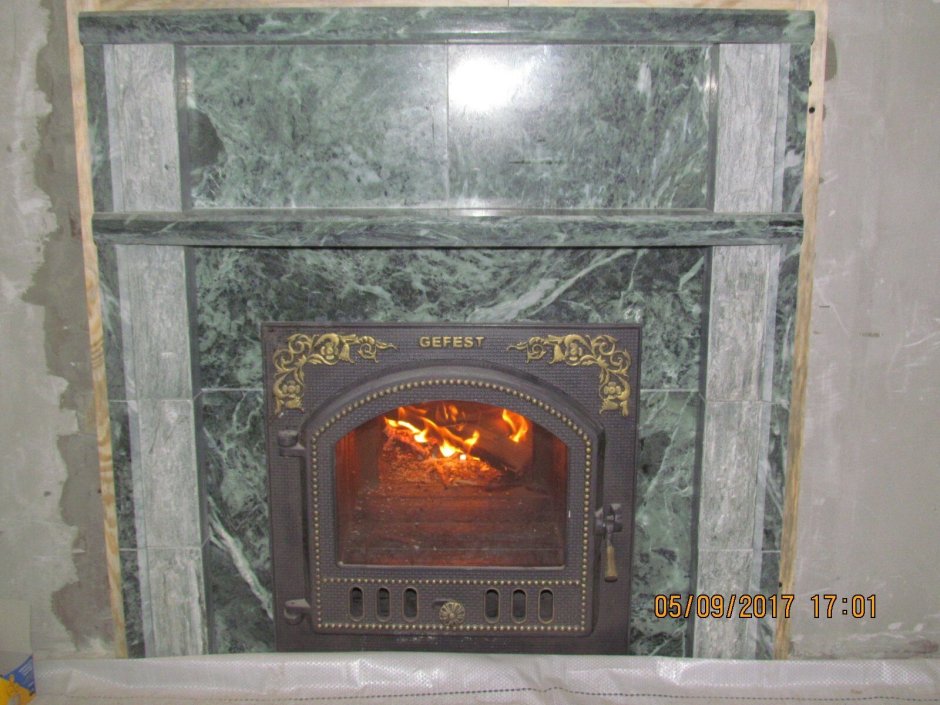 Облицовка топки банной печи Гефест
