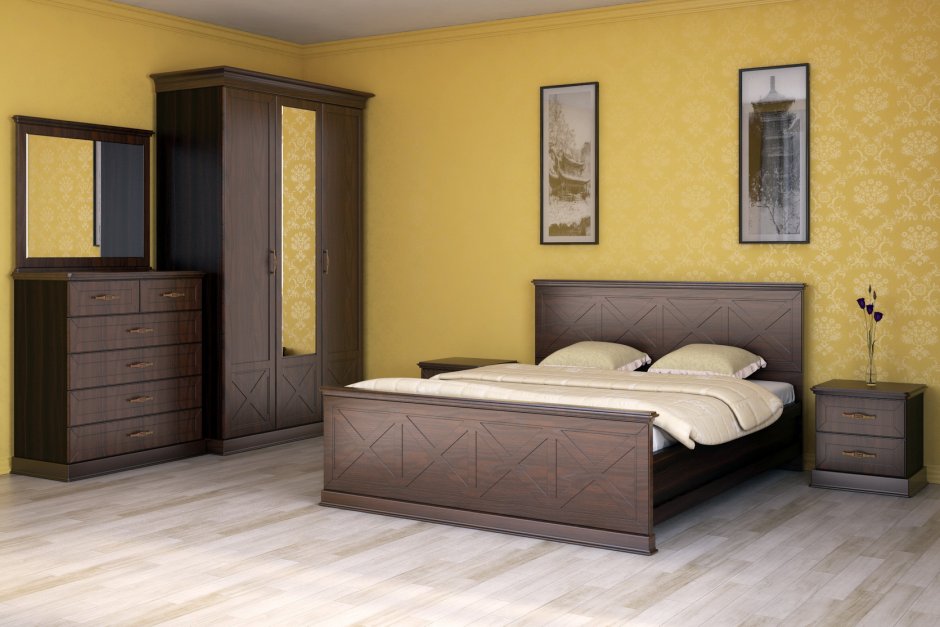 Фабрика мебели Миасс спальный гарнитур Альба