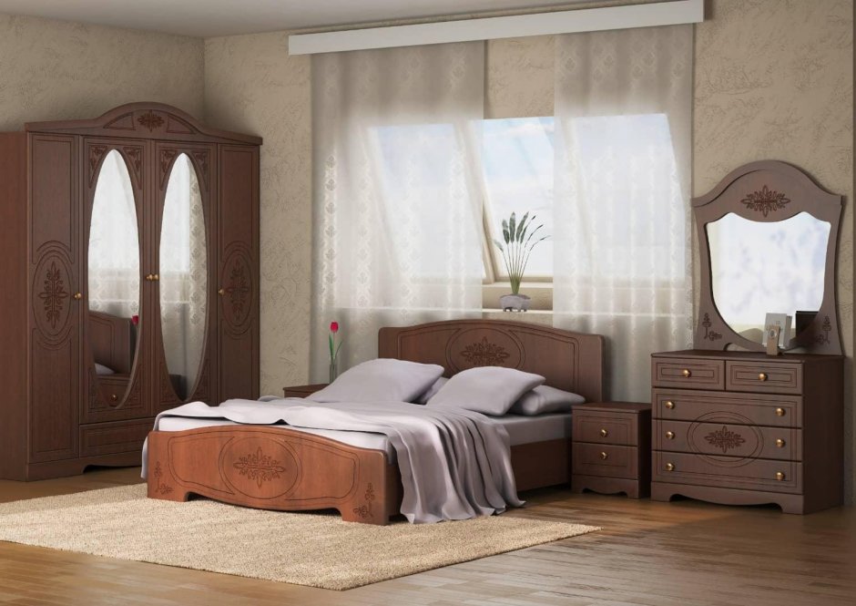 Спальный гарнитур Натали Эра орех