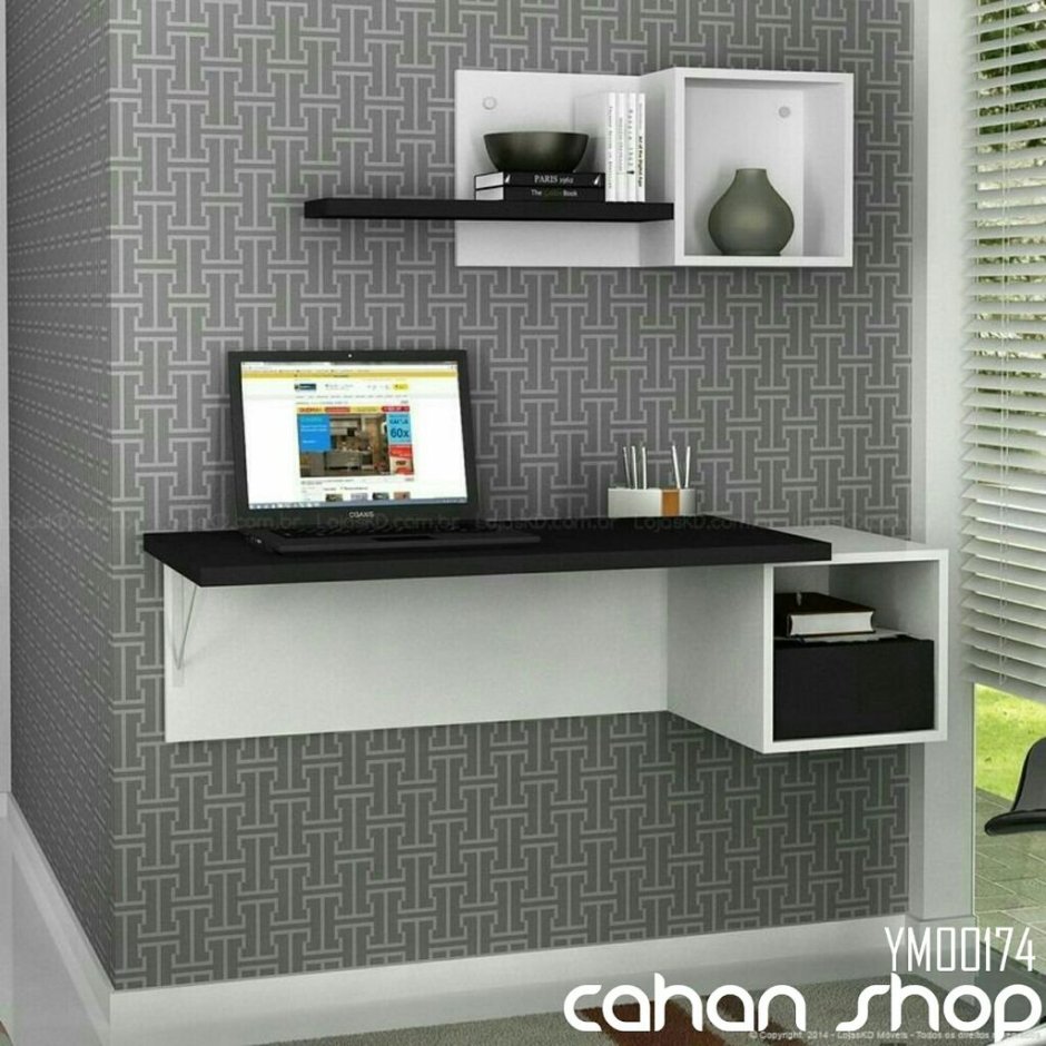 Стол компьютерный подвесной на стену