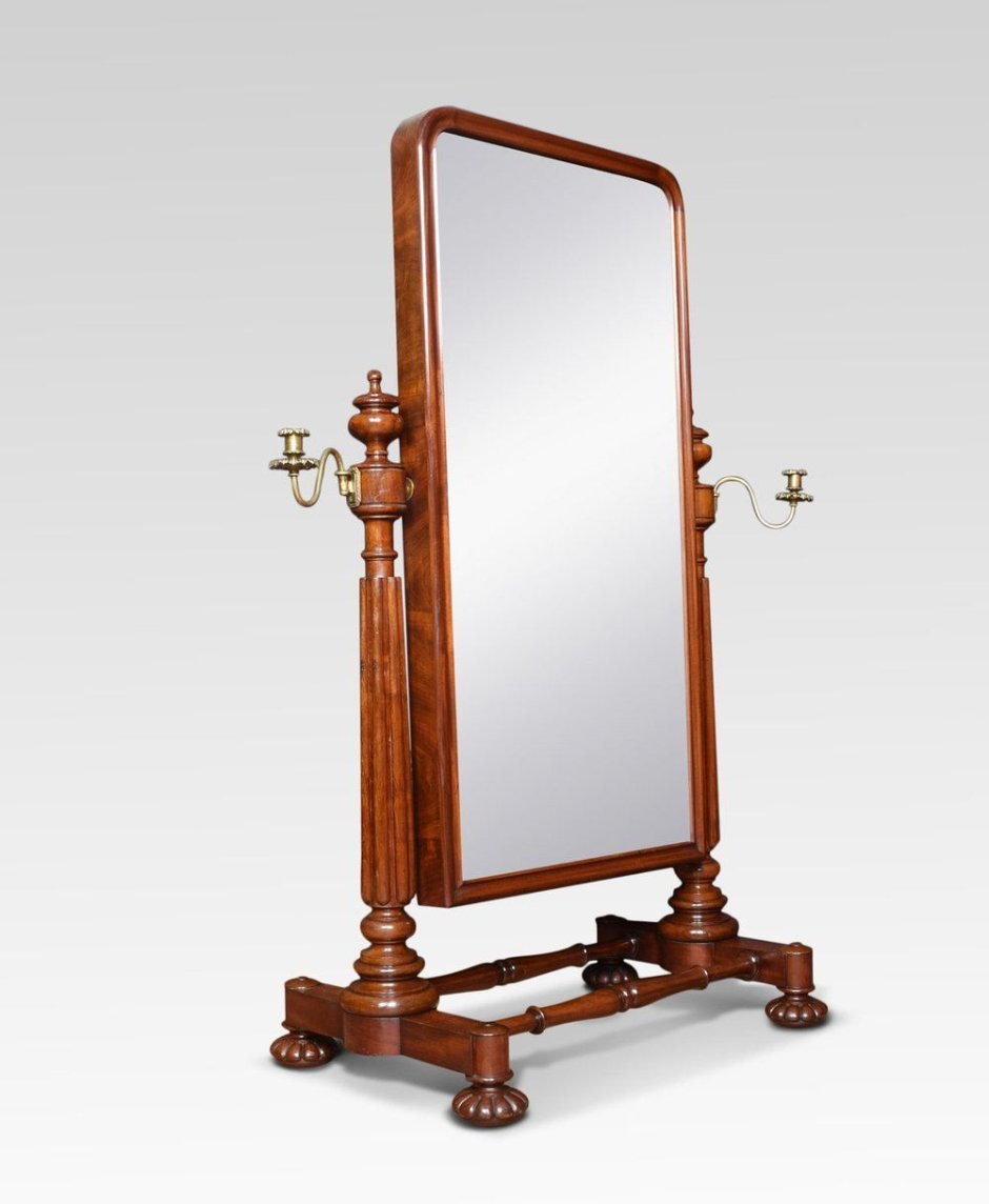 Напольное зеркало резное