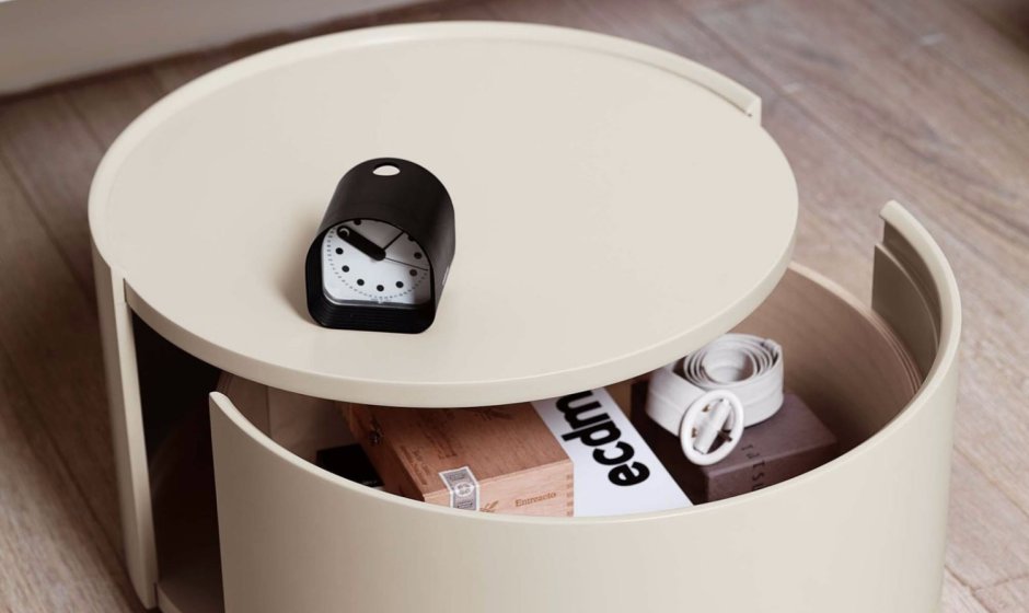 Тумба круглая на колесах