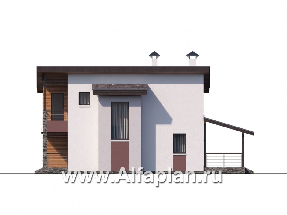 Tiny House с односкатной крышей проект