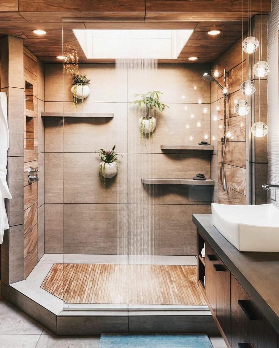 Современные Ванные комнаты с душем