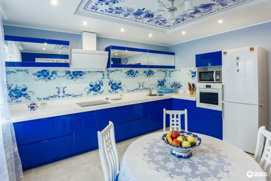 Кухня под Гжель