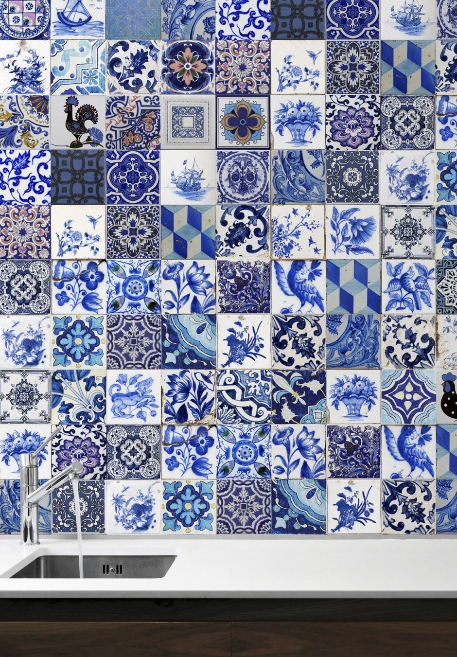 Плитка под Гжель