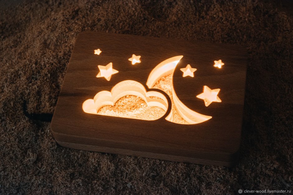 Ночник из дерева