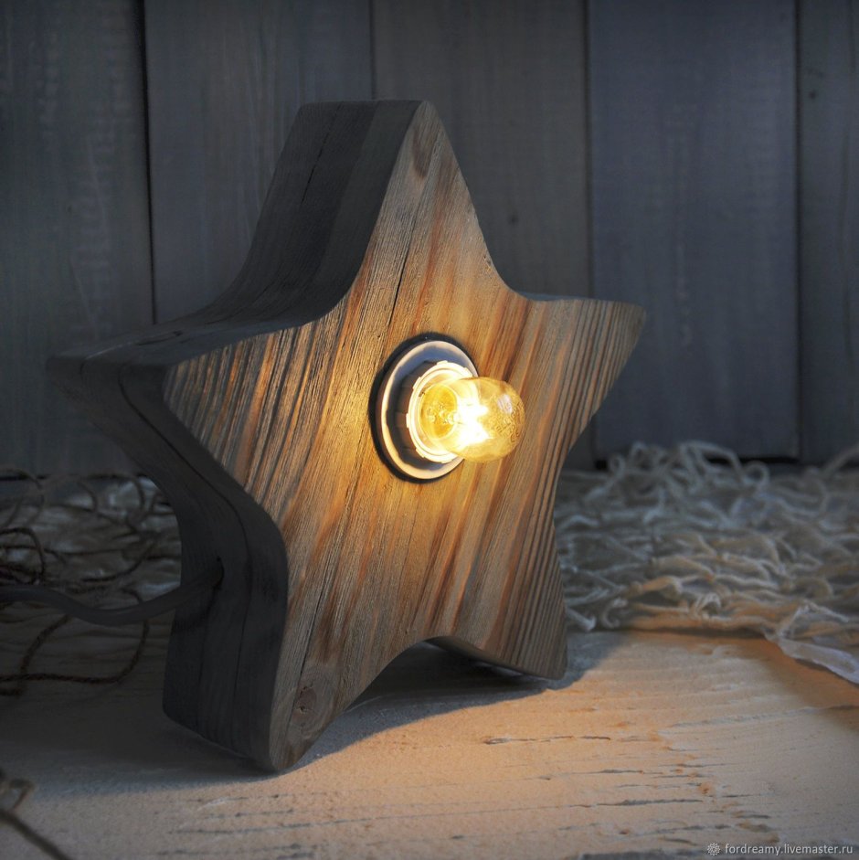 Ночник из дерева своими руками