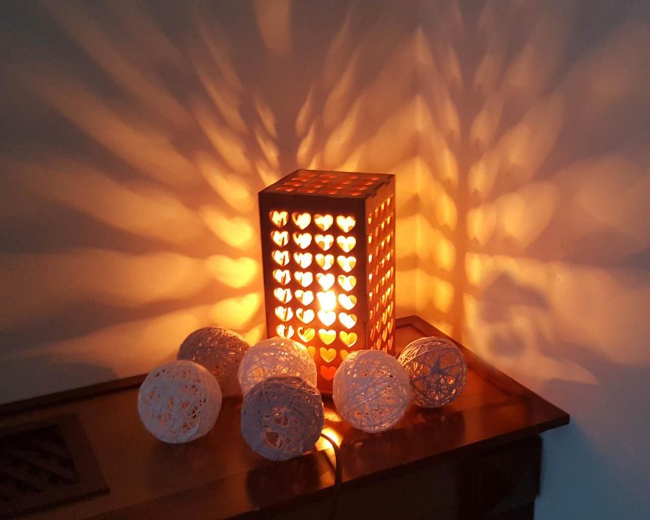 Лампа из брусков