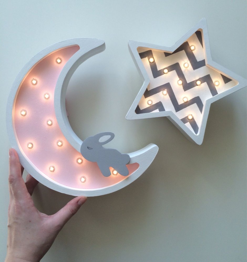 Ночник домик из дерева