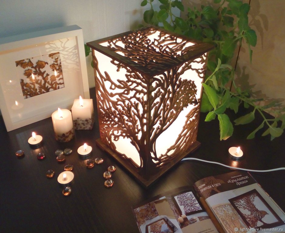 Ночник из дерева