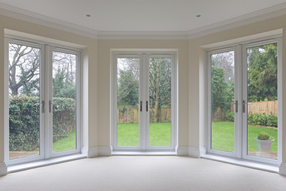 Пластиковые французские окна