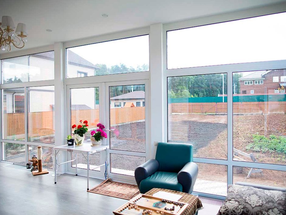 Витражное остекление Слайдорс