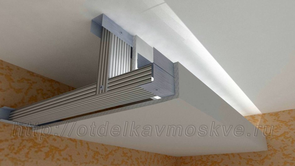 Короб из гипсокартона с подсветкой