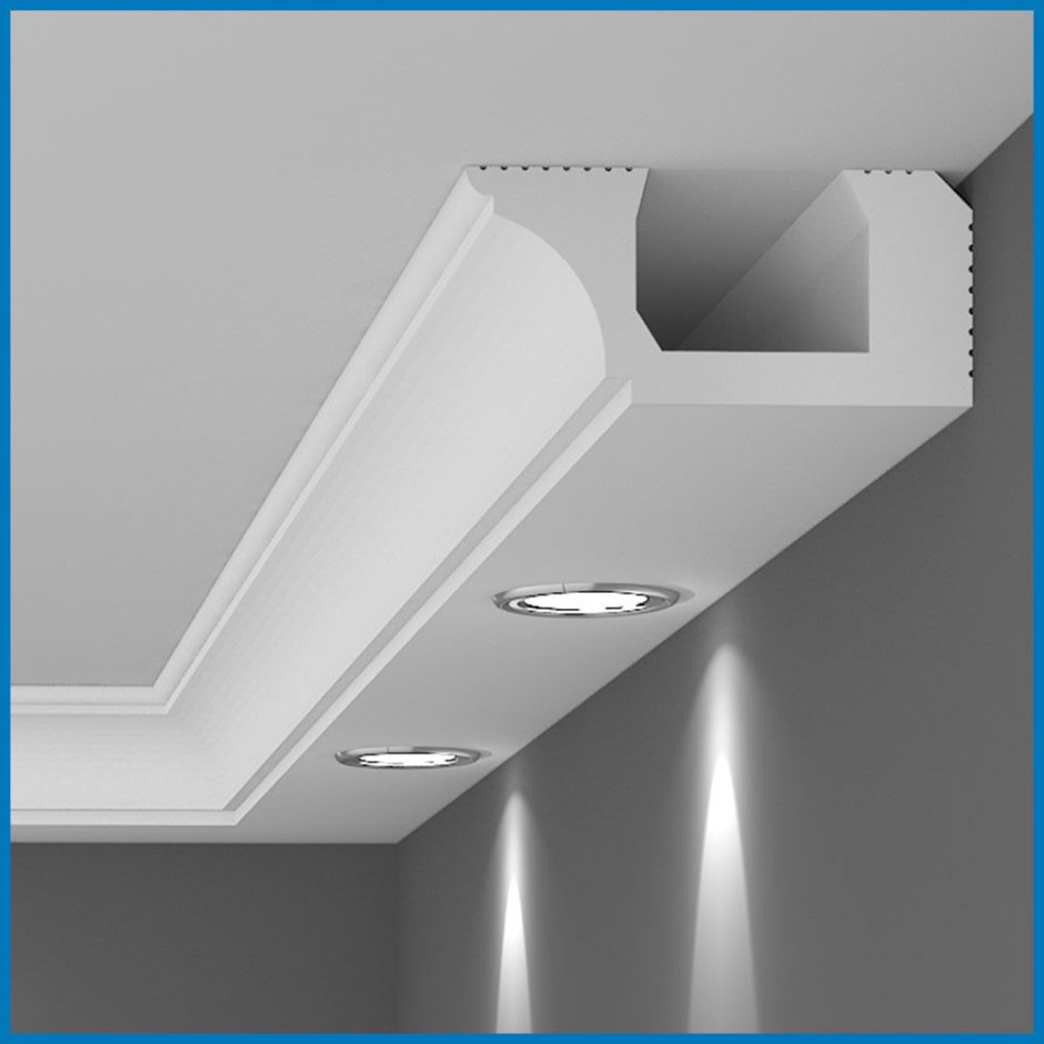 Потолочный короб из гипсокартона с подсветкой