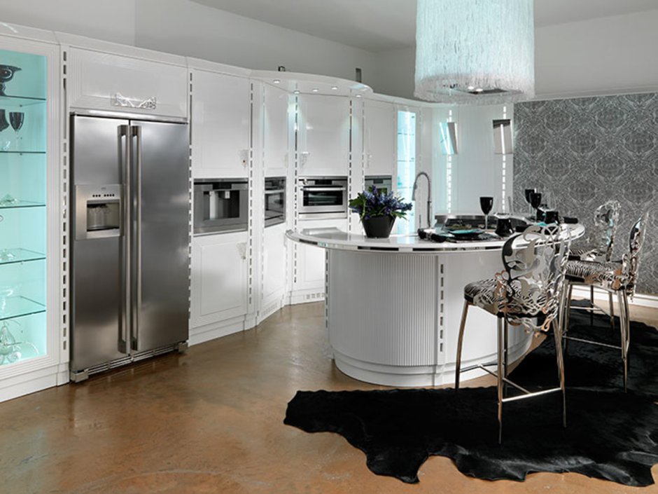 Квартира в черно золотом стиле