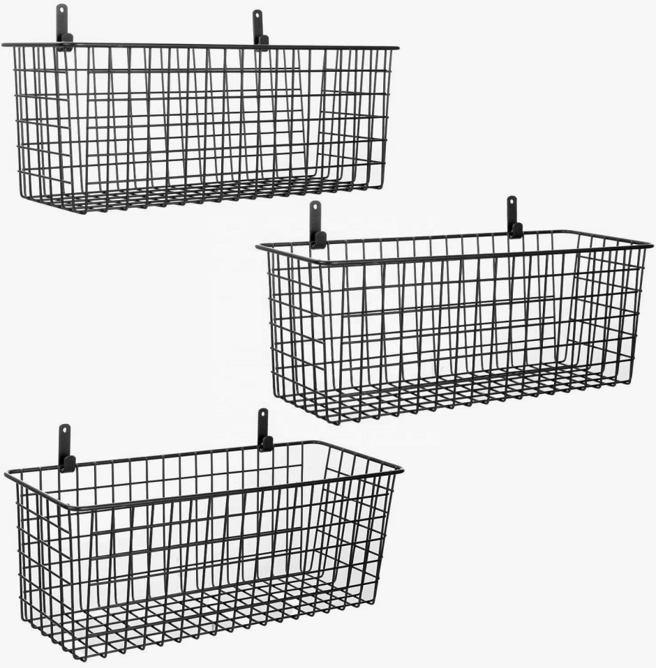 Корзина настенная металлическая