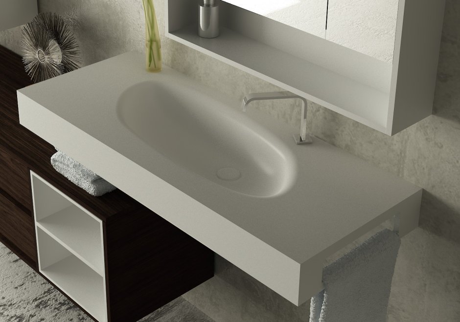 Раковина-столешница corian