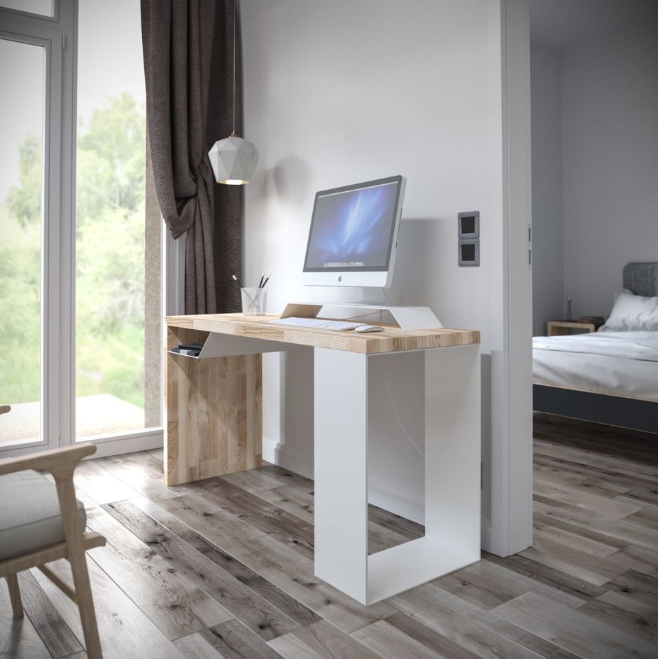 Компьютерный стол в скандинавском стиле
