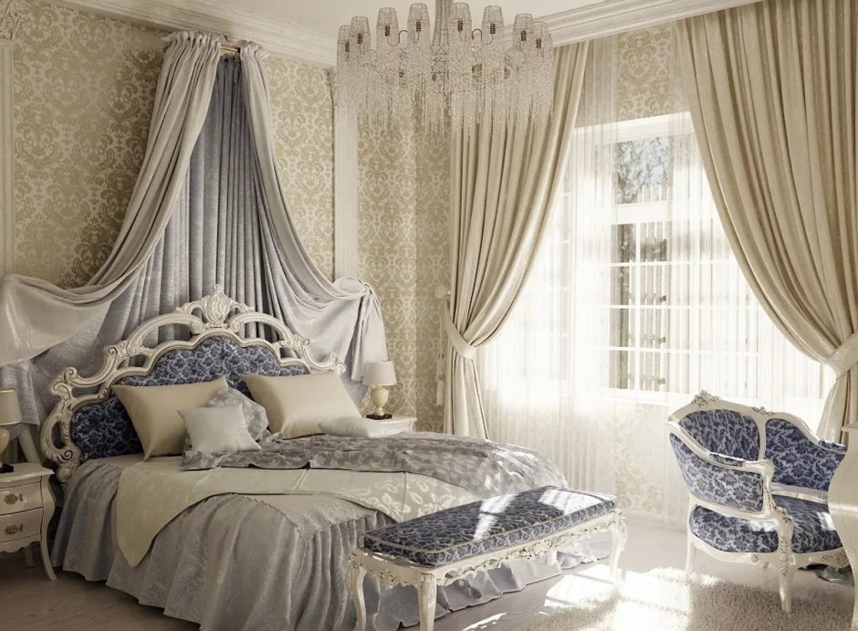 Красивые занавески в спальню
