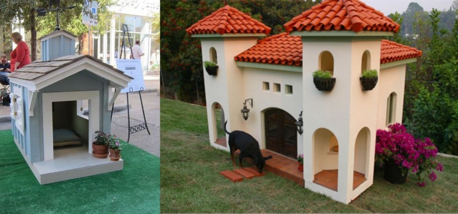 Трехэтажная будка для собаки