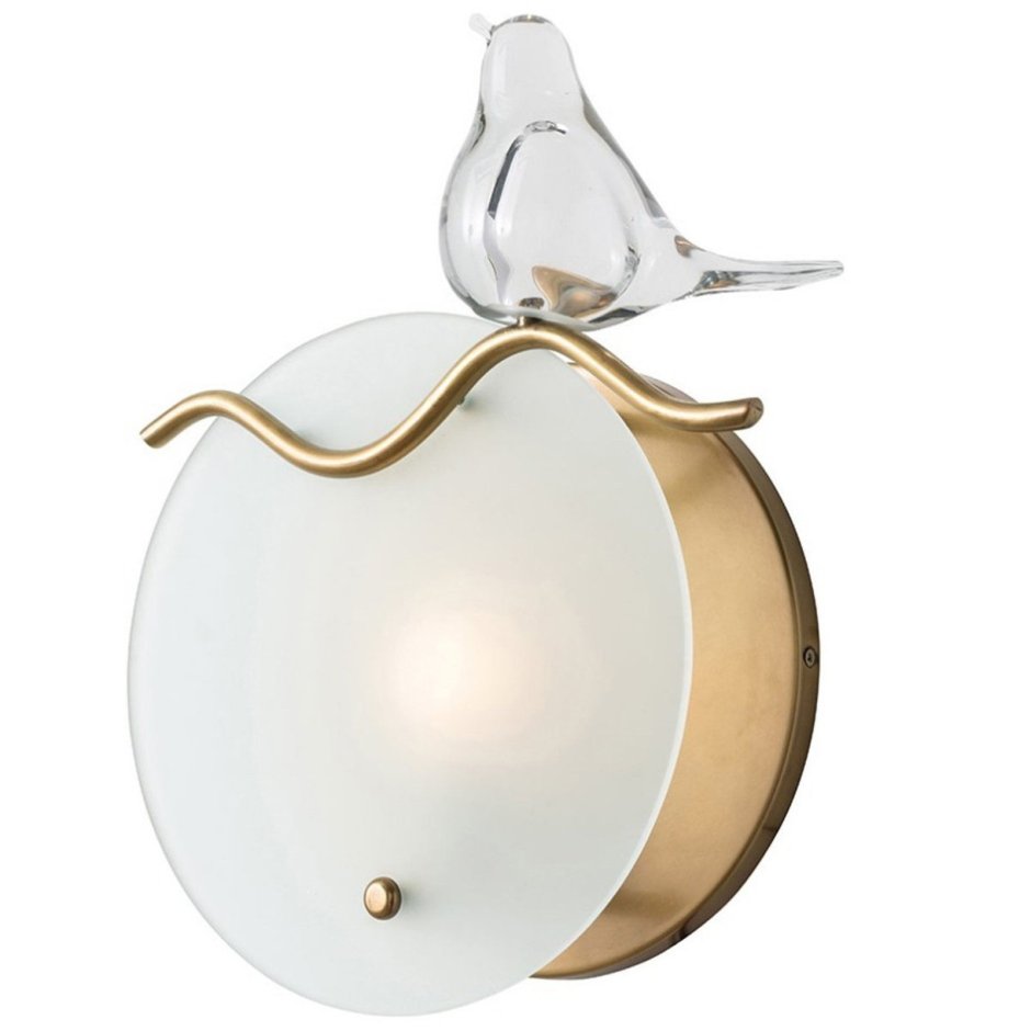 Скандинавская птица стеклянная настенная лампа