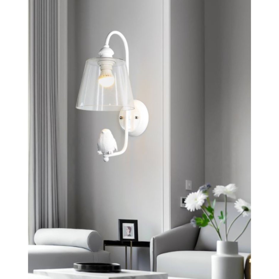 Бра е27 1х60w 11069/1wbcu WT