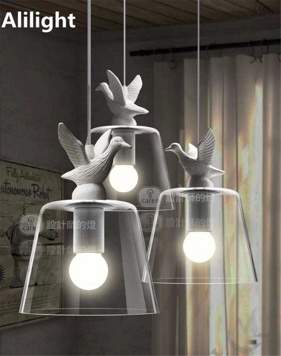 Светильник птица настенный