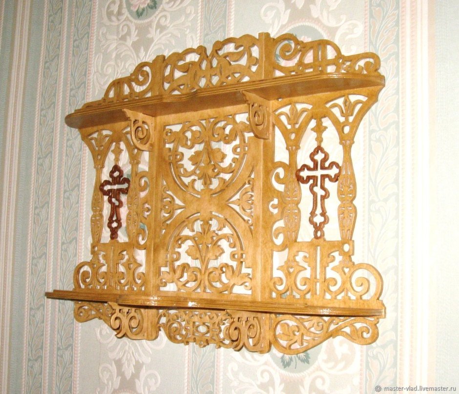 Резные полки из фанеры
