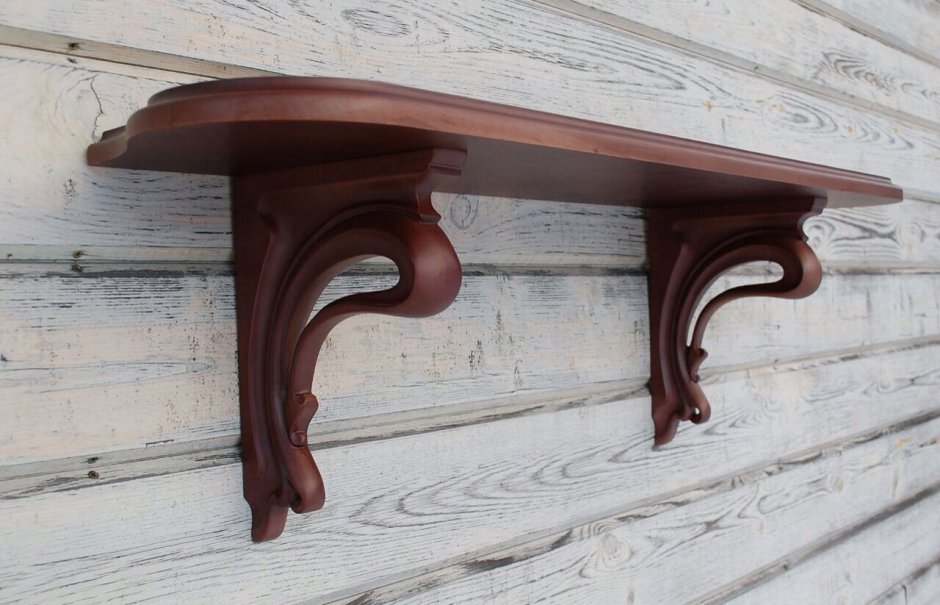 Полка настенная резная