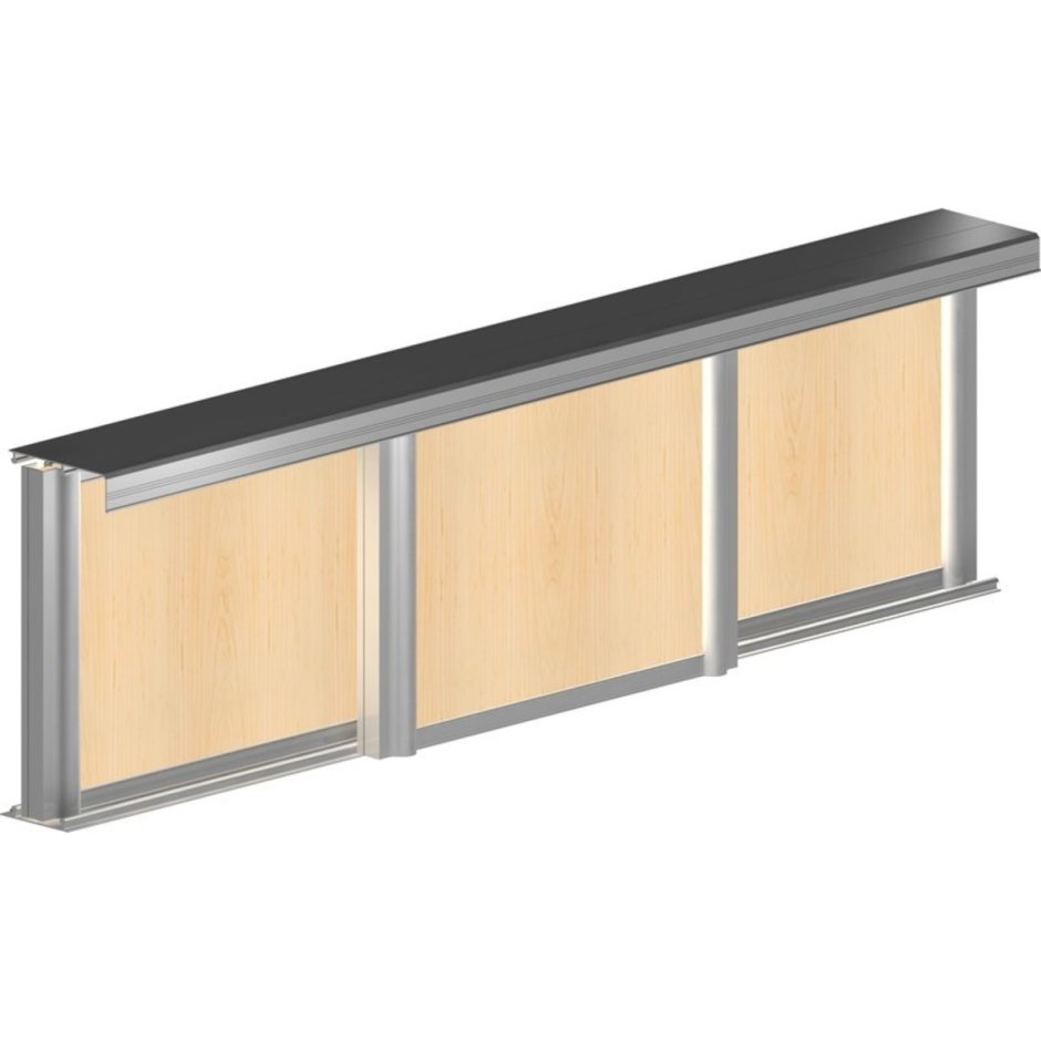 Система для раздвижных дверей Betta 2700 мм для 3 дверей цвет шампань