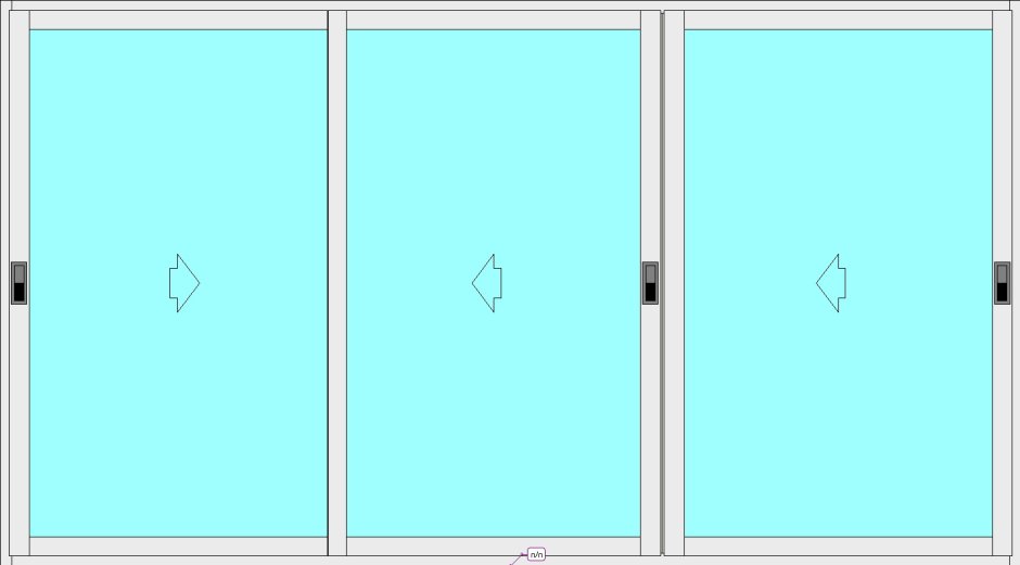 Дверь-гармошка "ясень серый" стиль 840х2020 мм