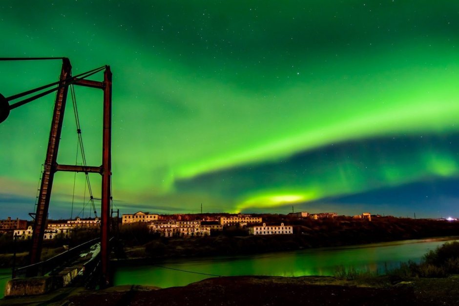 Воркута Северное сияние