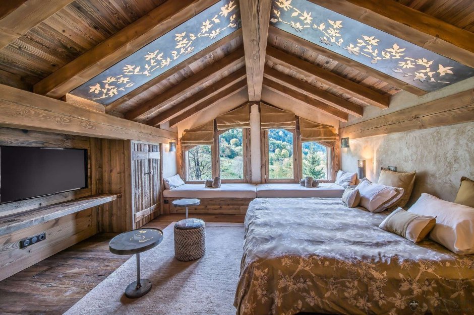 Интерьер чердака Шале