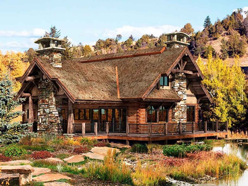 Рустикальный стиль особняк