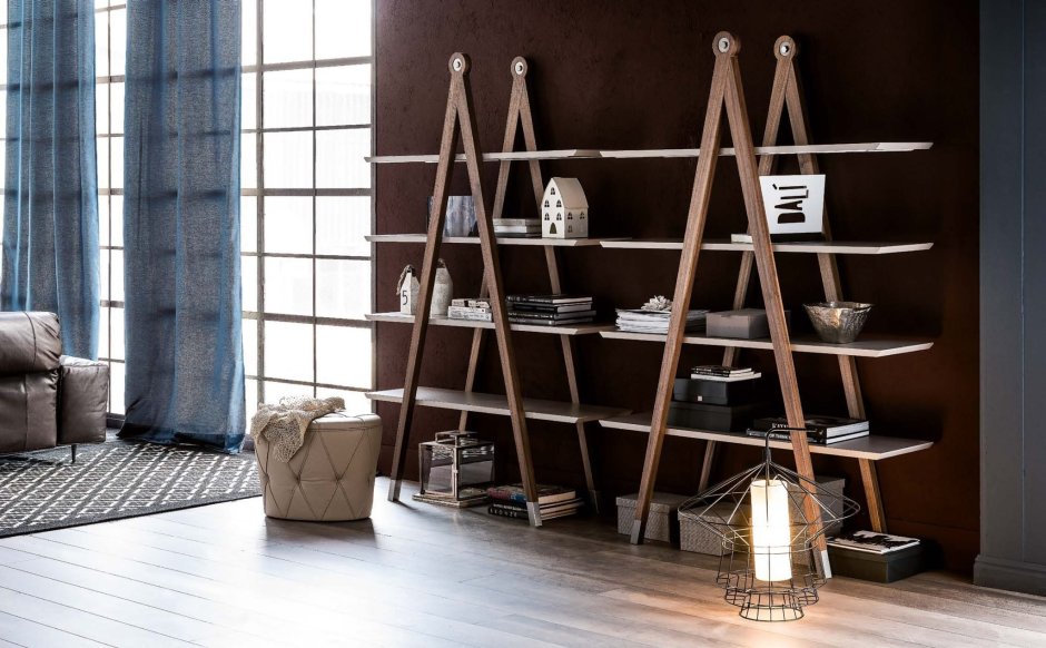 Лофт стеллажи карагач