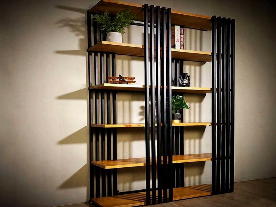 Стеллаж лофт Loft Wood Studio