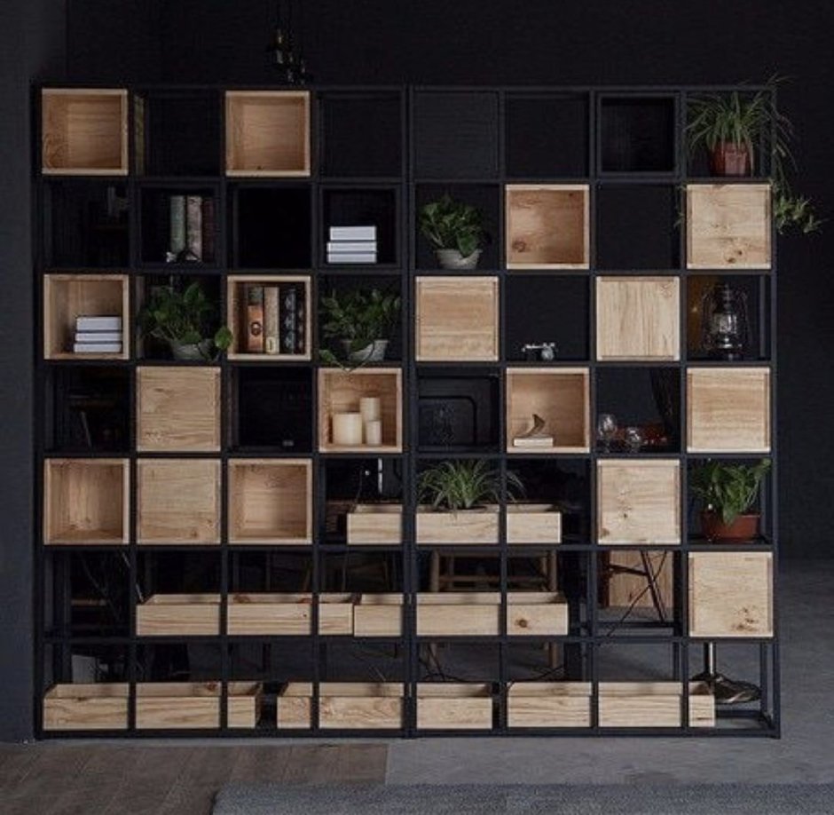 Стеллаж в стиле лофт