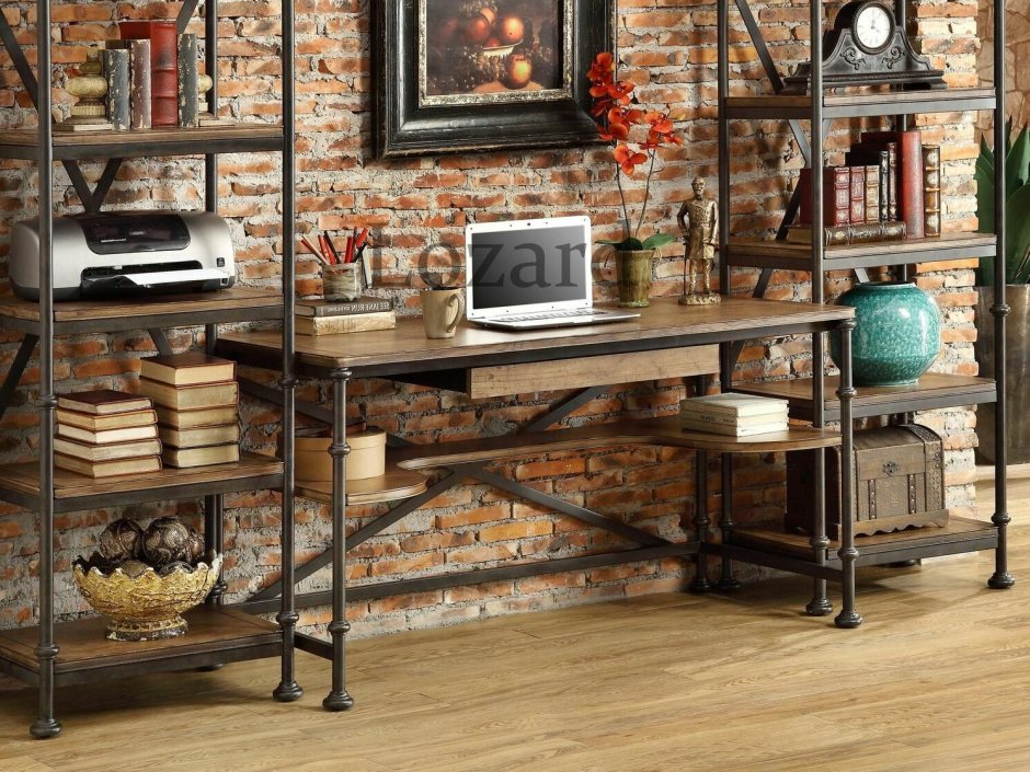 Стеллаж в Индустриальном стиле