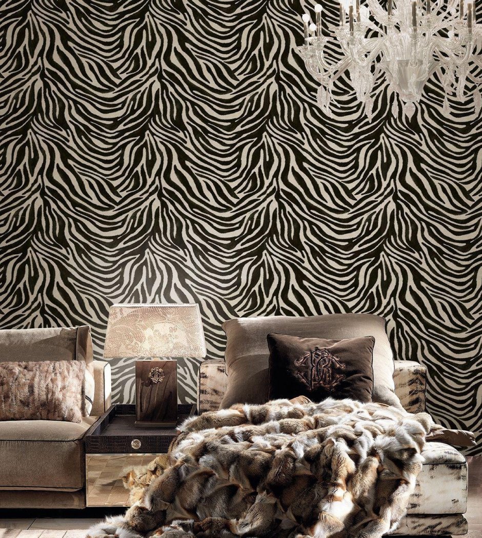 Роберто Кавалли интерьер леопард