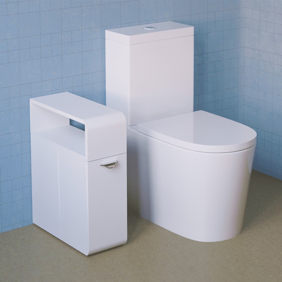 Полка в туалет напольная