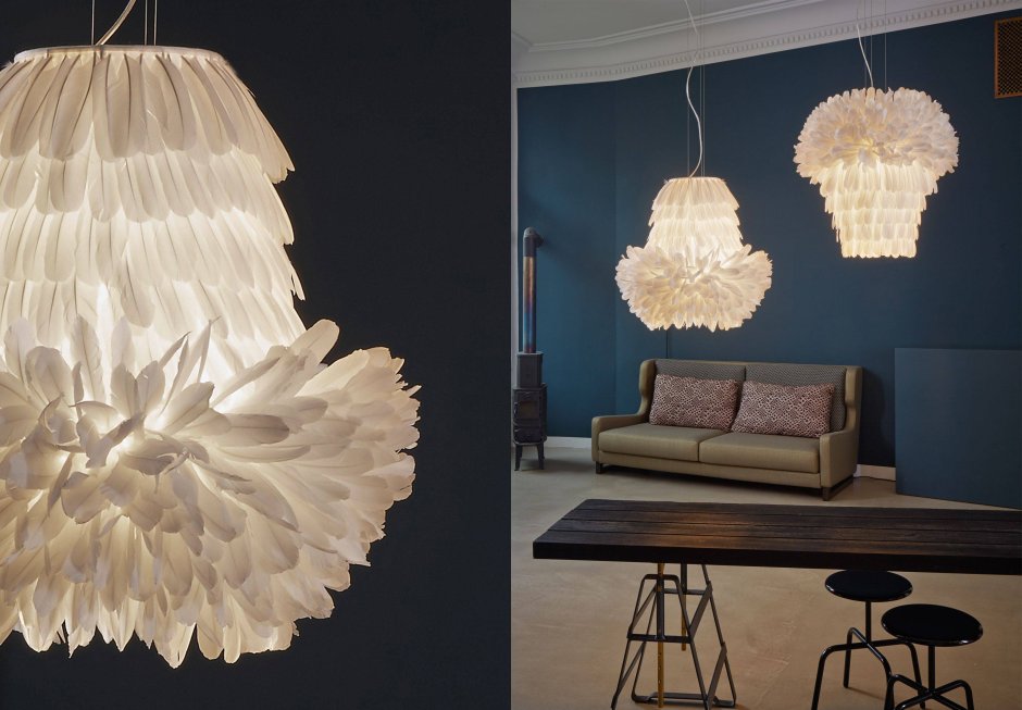 Абажур из ткани