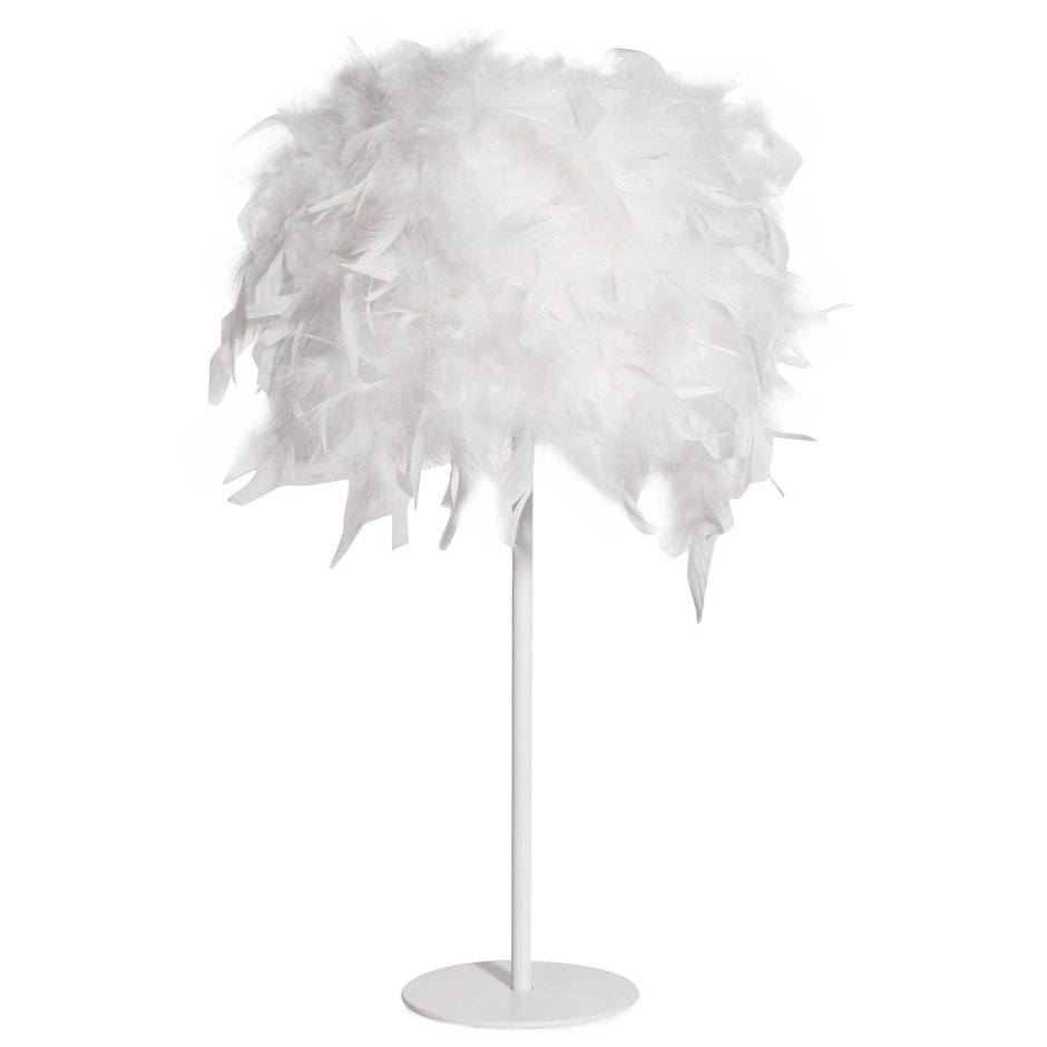 Торшер абажур с перьями