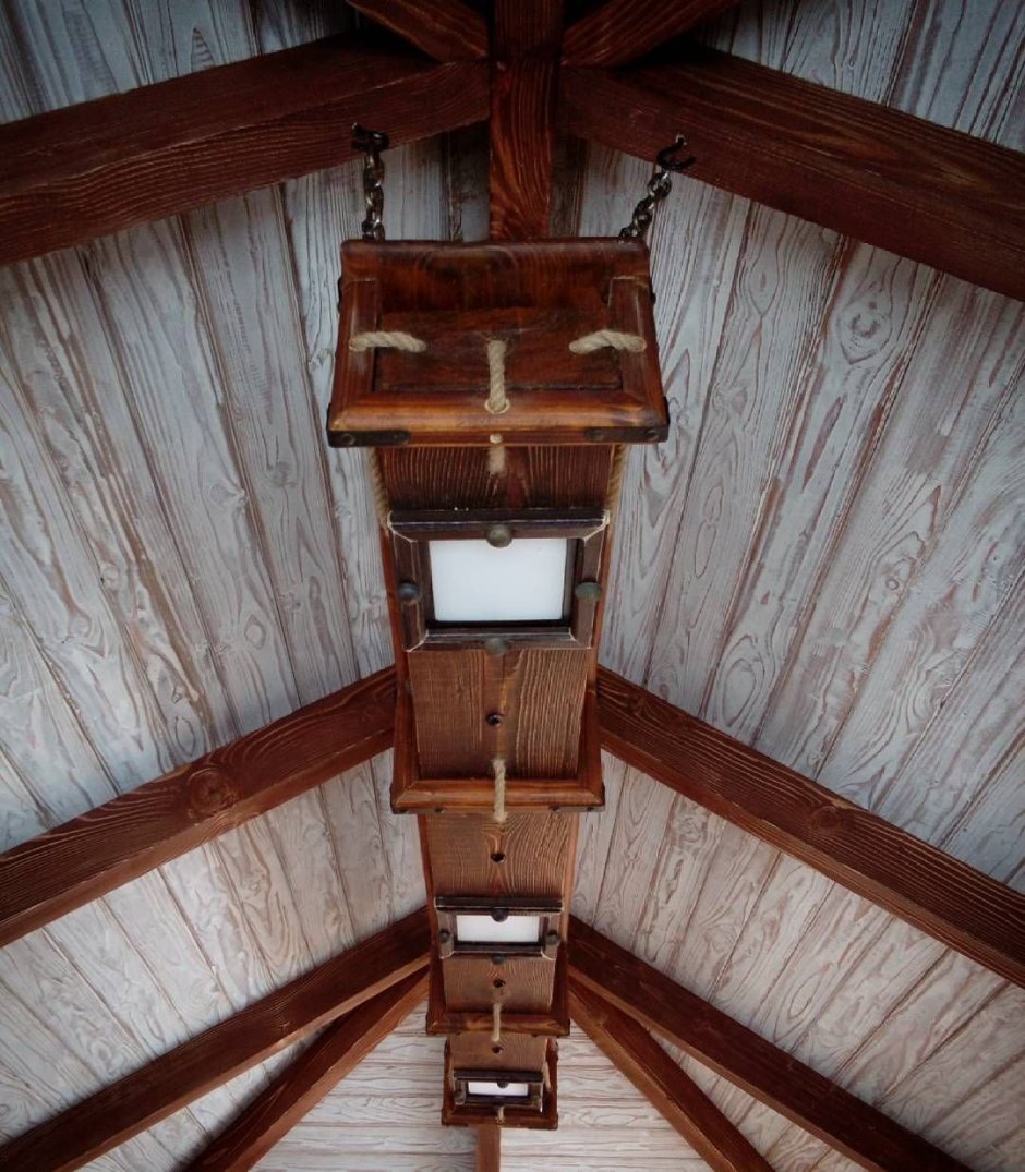 Massive фабрика люстра деревянная 7615