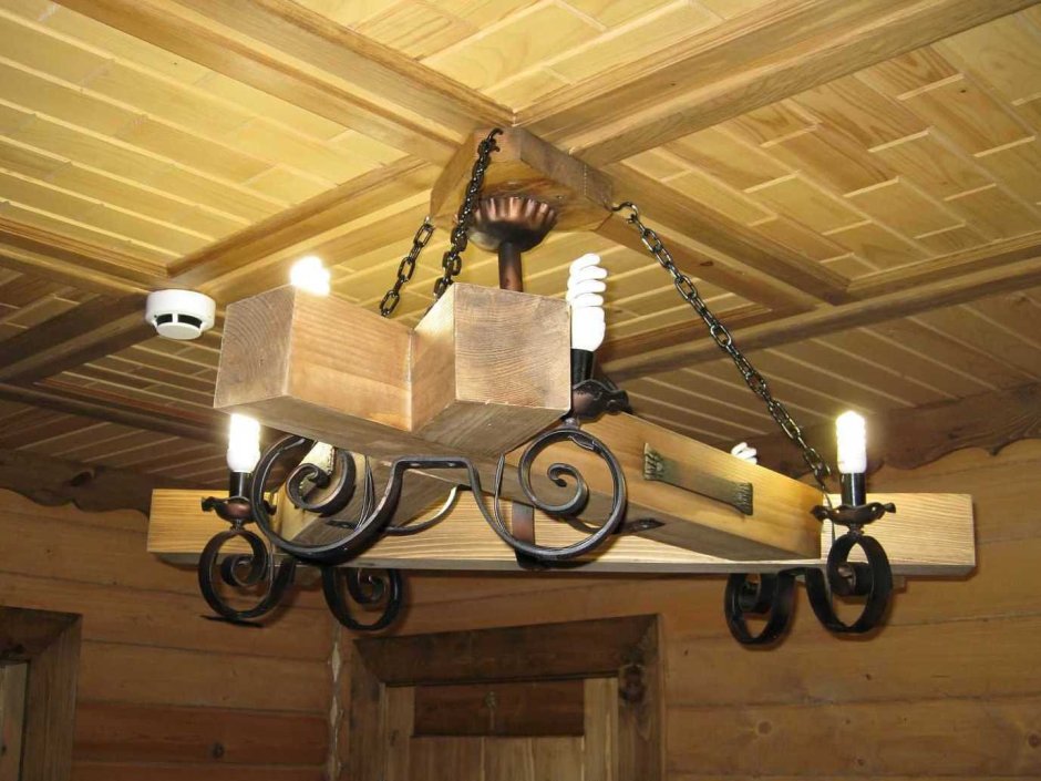 Люстра под старину квадрат